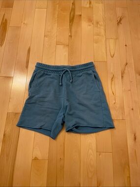 H&M Teal Drawstring Athletic Shorts